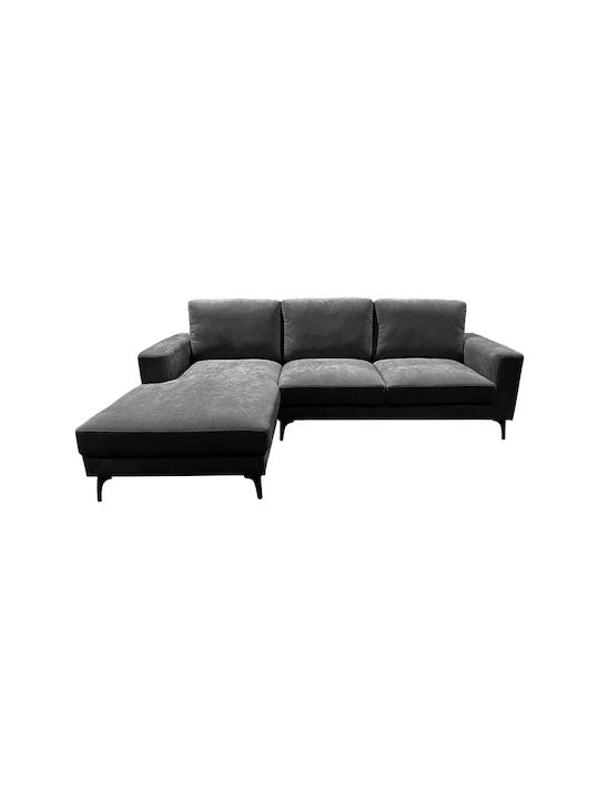 Corner Couch with Right Corner Anthracite 248x173x89cm