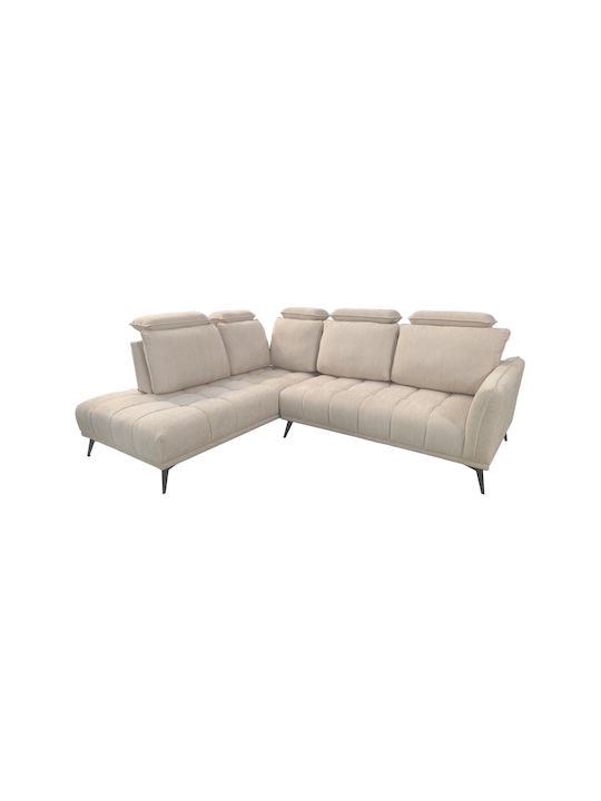 Serkas Ecke Sofa mit Rechte Ecke Beiges 268x100x105cm
