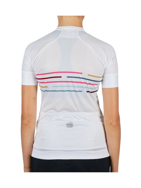 Sportful Damen Kurze Ärmel Fahrradtrikot Weiß
