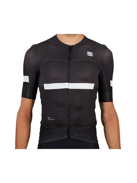 Sportful Männer Kurze Ärmel Fahrradtrikot Schwarz
