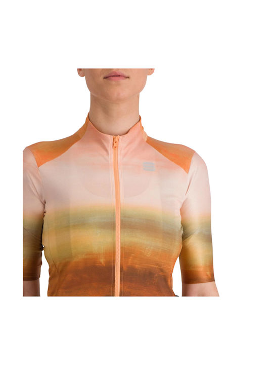 Sportful Tricou De Ciclism Mâneci Scurte Pentru Femei Maro