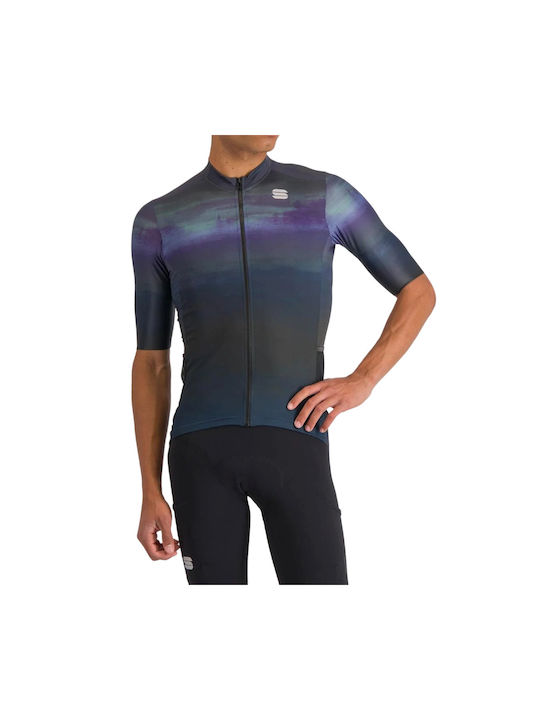 Sportful Supergiara Tricou De Ciclism Pentru Bărbați Cu Mâneci Scurte Albastru