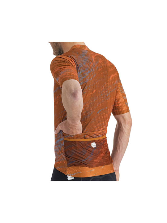Sportful Supergiara Tricou De Ciclism Pentru Bărbați Mâneci Scurte Drum Bike Maro