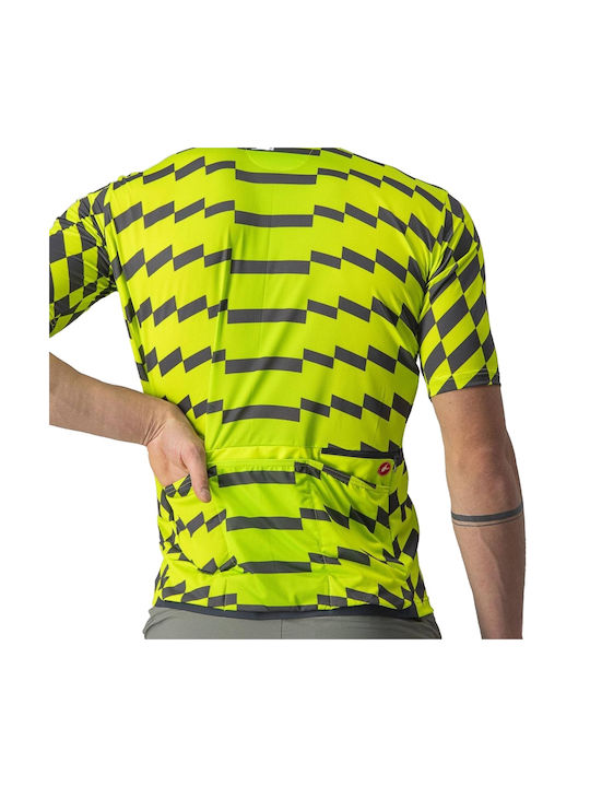 Castelli Unlimited Tricou De Ciclism Pentru Bărbați Cu Mâneci Scurte Verde