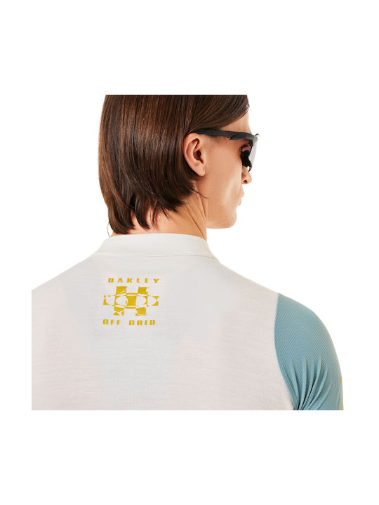 Oakley Tricou De Ciclism Pentru Bărbați Cu Mâneci Scurte Bej