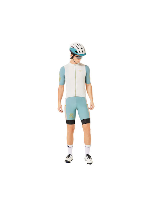 Oakley Tricou De Ciclism Pentru Bărbați Cu Mâneci Scurte Bej