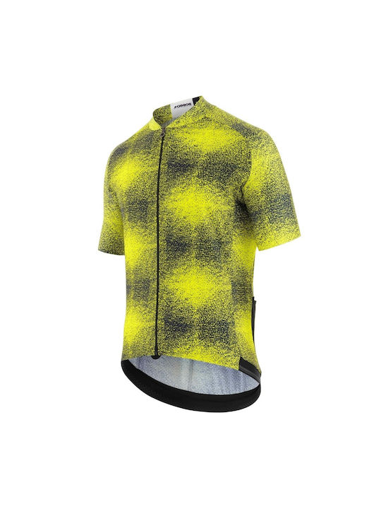Assos Tricou De Ciclism Pentru Bărbați Cu Mâneci Scurte Galben