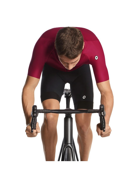 Assos Tricou De Ciclism Pentru Bărbați Cu Mâneci Scurte Roșu