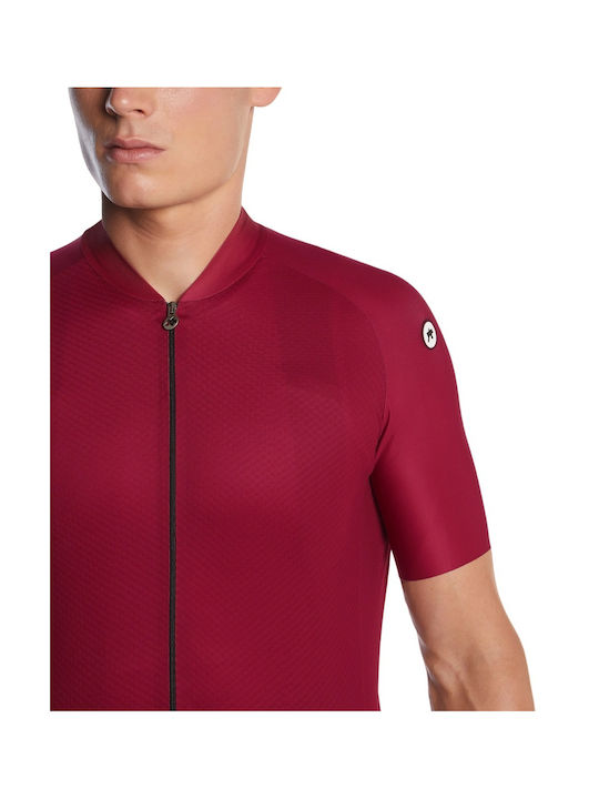 Assos Tricou De Ciclism Pentru Bărbați Cu Mâneci Scurte Roșu