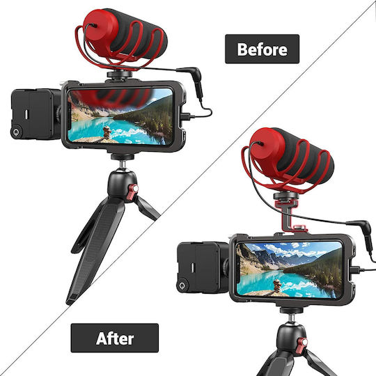 SmallRig Buc2637 Adaptor de montare cu șurub Cold Shoe Extensor vertical pentru camere foto-video