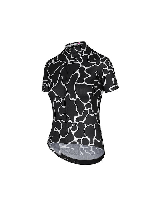 Assos Tricou De Ciclism Pentru Femei Cu Mâneci Scurte Negru