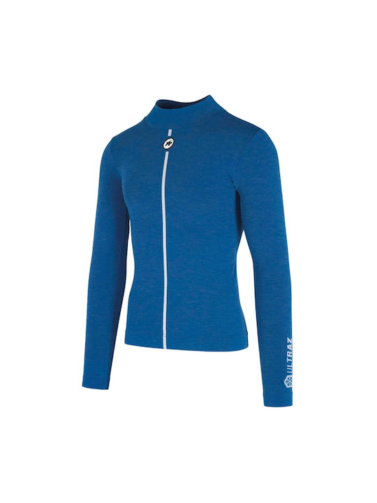 Assos Tricou De Ciclism Pentru Bărbați Cu Mâneci Lungi Albastru