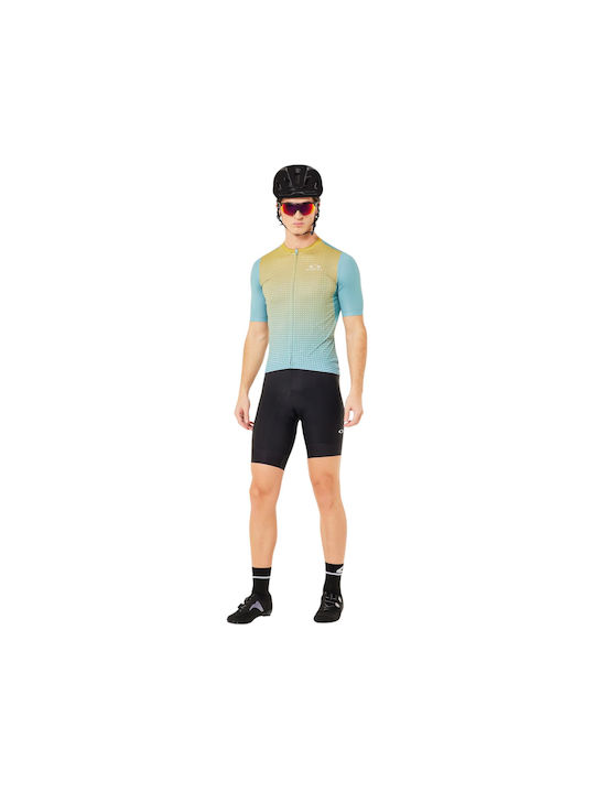 Oakley Men's Short Sleeve Cycling Jersey Light Blue