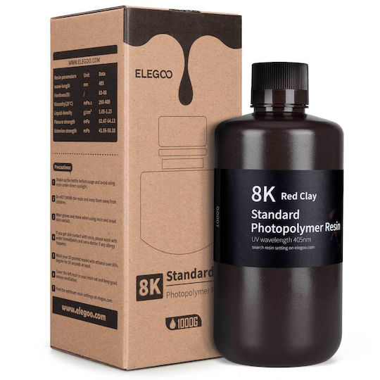 Elegoo Resin για 3D Printer Κόκκινο 1kg