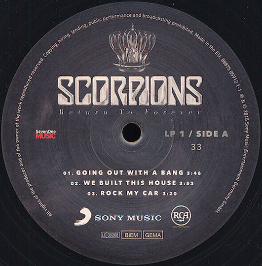 Scorpions Return To Forever Vinyl