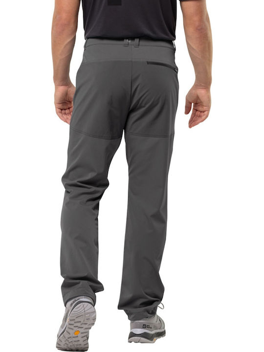 Jack Wolfskin Pantaloni Lungi de Drumeție Pentru Bărbați Gri