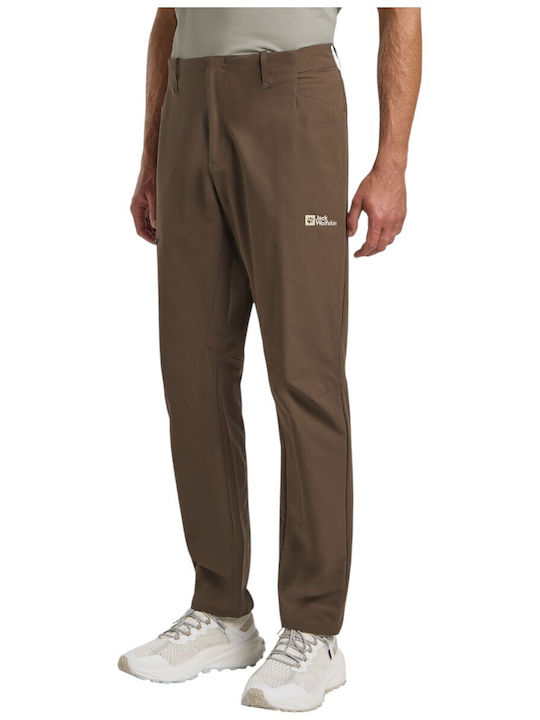 Jack Wolfskin Pantaloni lungi de drumeție pentru bărbați maro