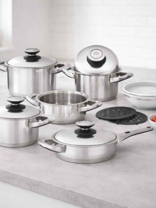 Solingen Komfort Deluxe Stainless Steel Pots Set 5 Pieces