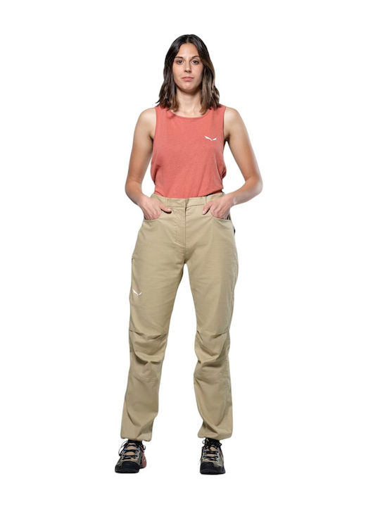 Salewa Agner Pantaloni Lungi De Cățărare Pentru Femei Bej