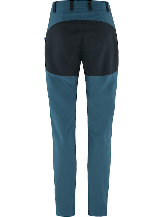 Fjallraven Abisko Pantaloni Lungi De Drumeție Pentru Femei Albaștri