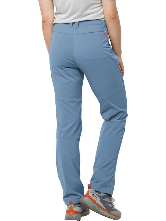Jack Wolfskin Pantaloni Lungi de Drumeție Pentru Femei Albaștri