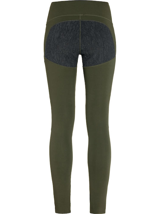 Fjallraven Abisko Pantaloni Lungi de Drumeție Pentru Femei Khaki