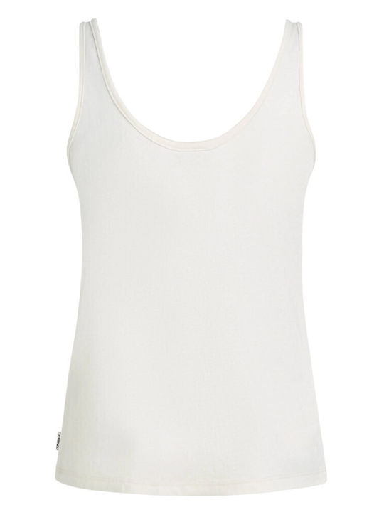 Bluza Damă De Vară Din Bumbac Fără Mâneci Albă