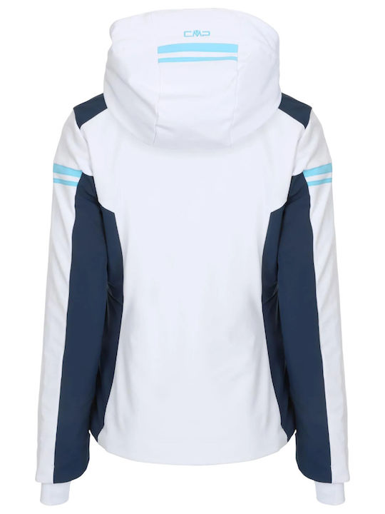 CMP 35W0196-A001 Damen Soft Shell Ski- und Snowboardjacke Weiß