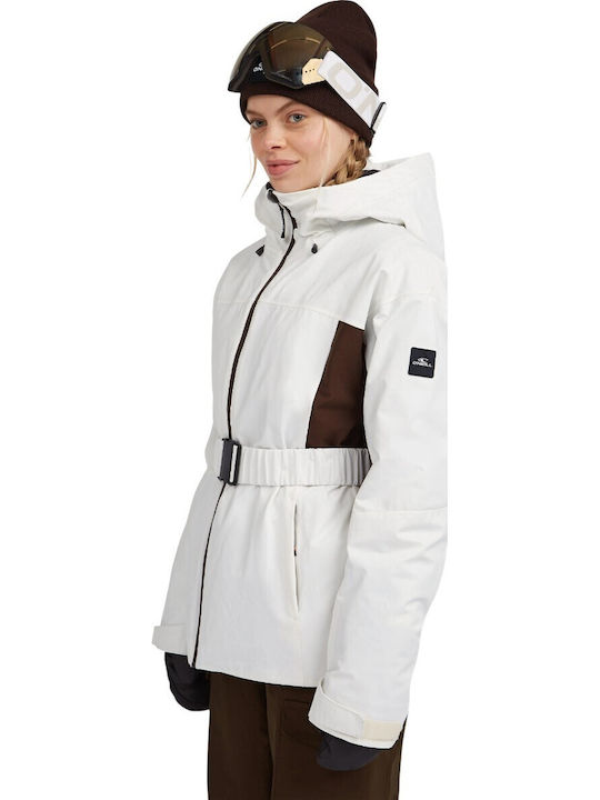 O'Neill 1500132-41010 Geacă Pentru Femei Pentru Ski & Snowboard Albă