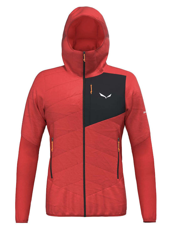 Ortles 3 în 1 Geacă de Iarnă Softshell Impermeabilă și cu Protecție Împotriva Vântului Roșie