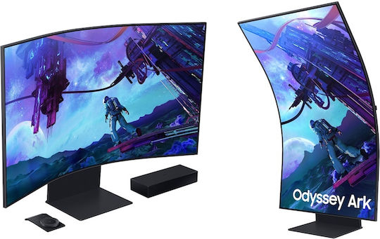 Samsung Odyssey Ark G97NC VA HDR Curbat Gaming Monitor 55" 4K 3840x2160 165Hz cu Timp de Răspuns 1ms GTG