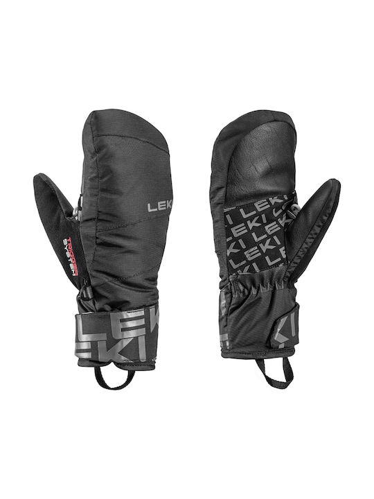 Leki Mănuși de schi și snowboard pentru copii Negre