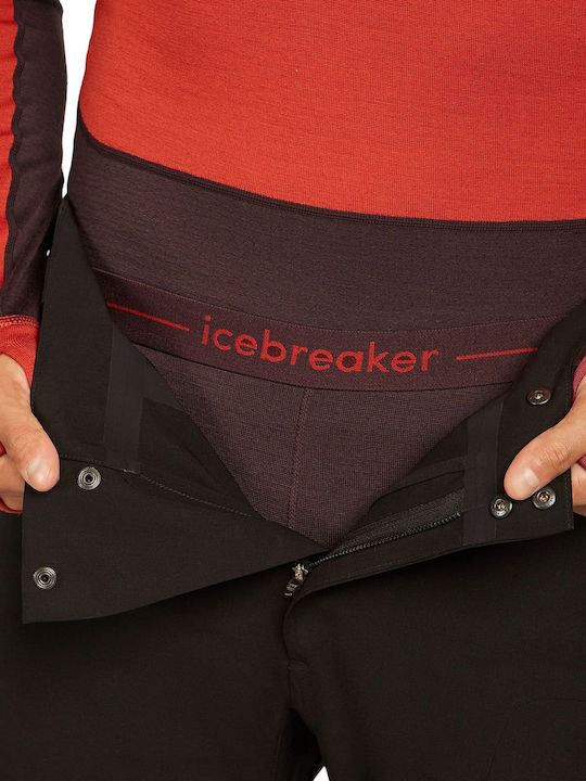 Icebreaker Pantaloni Termici Pentru Bărbați Burgundy