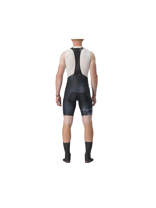 Castelli Pantaloni De Ciclism Pentru Bărbați Cu Bretele Negri