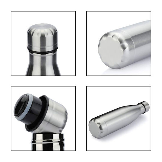 Koupakoupa Stainless Steel Thermos Bottle 750ml with Straw KP_34711_750ssThermo Silver