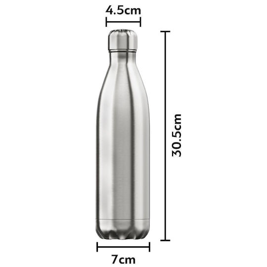 Koupakoupa Stainless Steel Thermos Bottle 750ml with Straw KP_34711_750ssThermo Silver