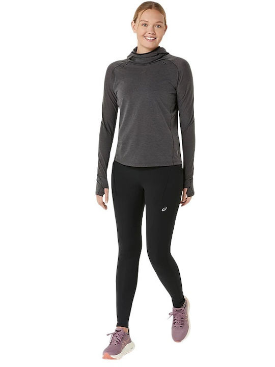 Road Winter Running Women's High Waist Black Leggings