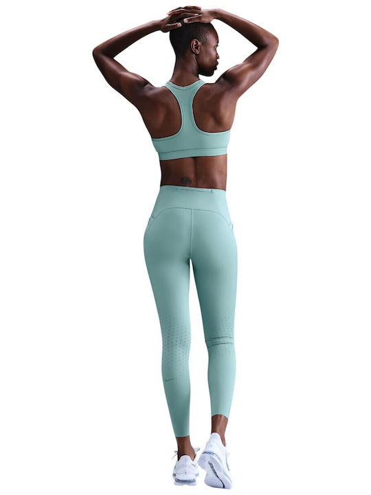 Dri-Fit Swift Alergare Colanți Dama Cropped Albastru