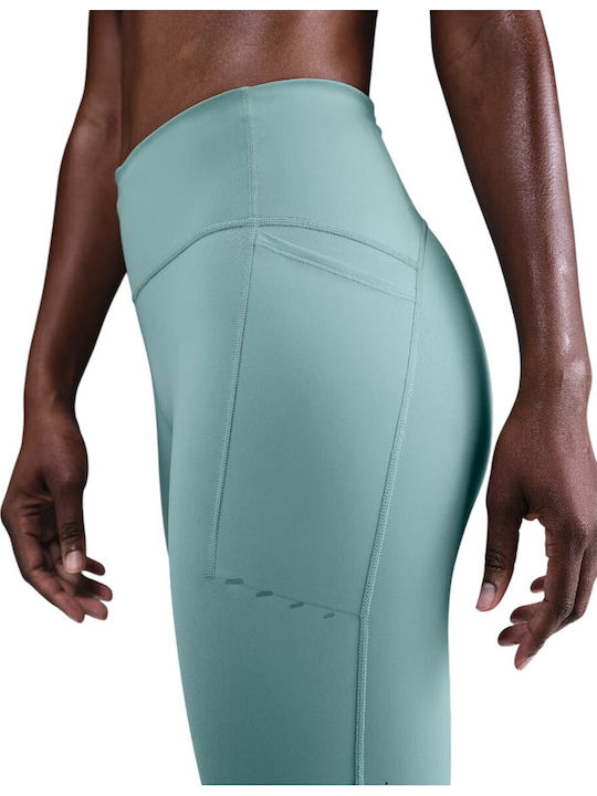 Dri-Fit Swift Alergare Colanți Dama Cropped Albastru