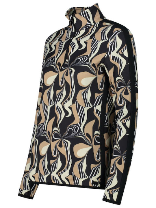 Fleece Cardigan Pentru Femei Cu Fermuar În Culoare Neagră