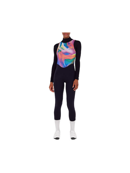 Santini Pantaloni De Ciclism Pentru Femei Cu Bretele Multicolori