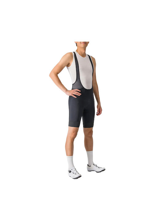 Castelli Pantaloni De Ciclism Pentru Bărbați Cu Bretele Negri