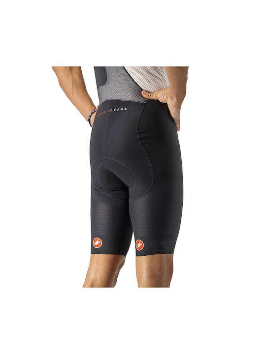 Castelli Pantaloni De Ciclism Pentru Bărbați Cu Bretele Negri