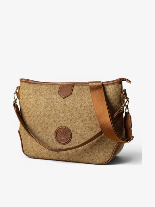 Ψάθινη Handtaschen und Damentasche Schulter Schwarz