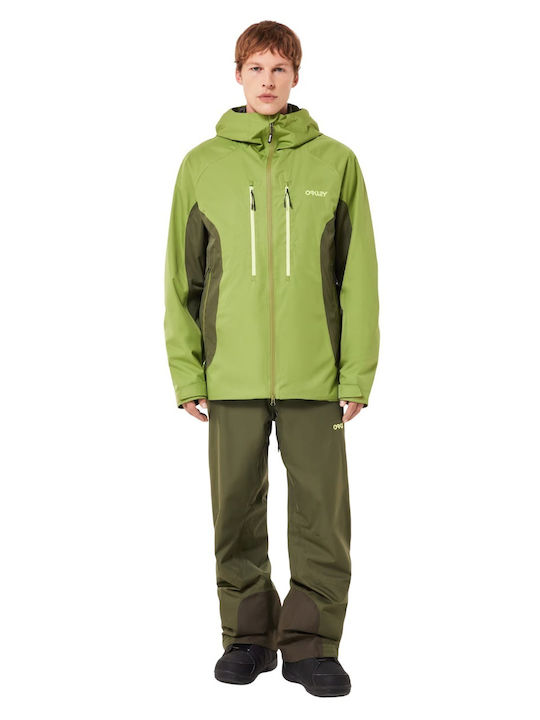 Oakley FOA406106-70N Jachetă Pentru Bărbați Pentru Schi & Snowboard Verde