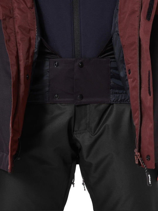 Oakley Jachetă izolată FOA500472-9B2 pentru femei pentru ski & snowboard Burgundy