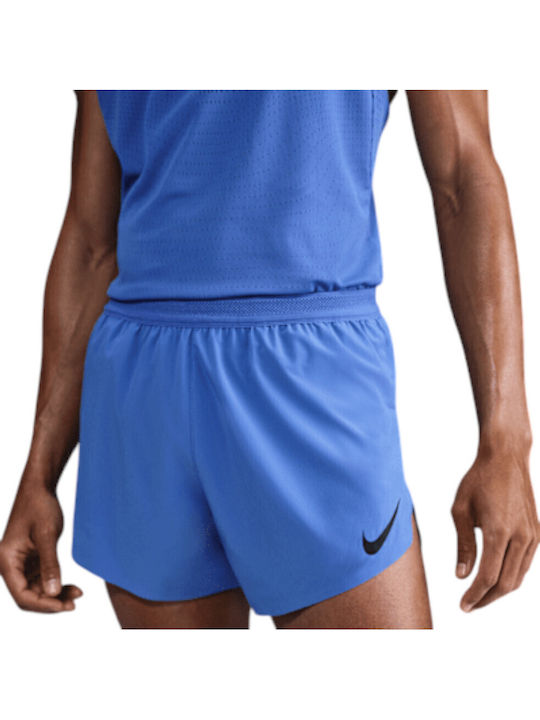 Aeroswift 2 în 1 Bermude Sport Bărbați Dri-Fit Albastre