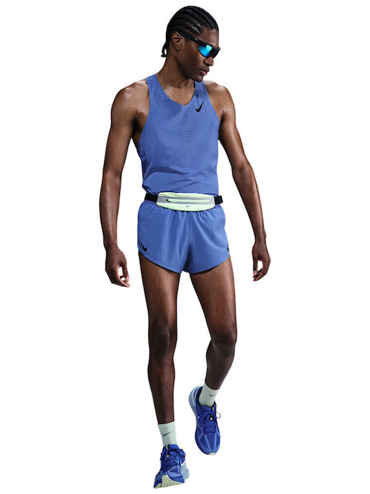 Aeroswift 2 în 1 Bermude Sport Bărbați Dri-Fit Albastre
