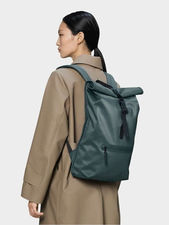Rains Rolltop Rucksack Green