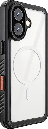 Eiger Magsafe 360 Full Body Case Iphone 17 Waterproof Ip68 Drop-test 2m Black Transparent